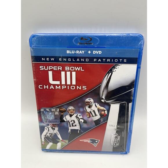 Super Bowl LIII 53 Patriots vs Rams Blu-ray + DVD Tom Brady - Picture 1 of 6